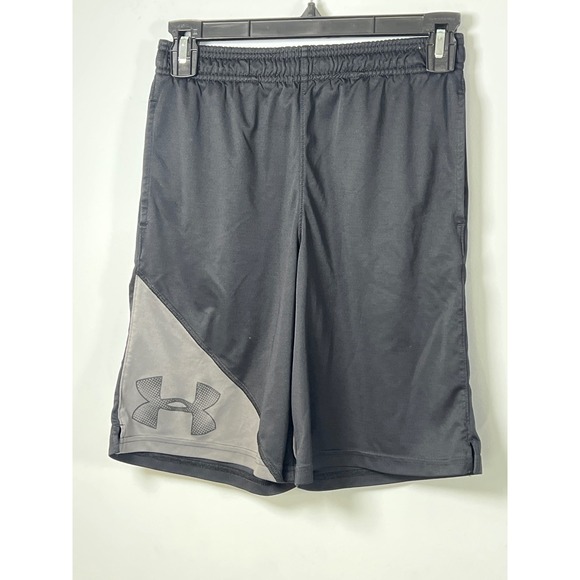 Under Armour Other - Under Armour Kids Black Gray Athletic Shorts Boys Medium Basketball Sporty